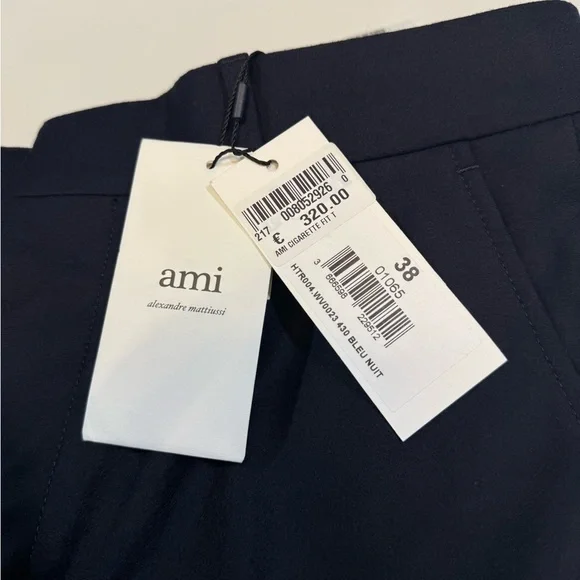Ami Paris Men's Deep Blue Dress Pants - 38 eu - Picture 4 of 6